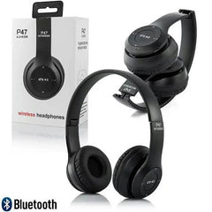 Black Long-Lasting Battery With Fast Charge Headphone