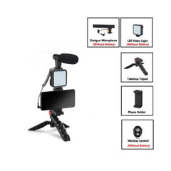 Ay-49 Vlogging Video Making Kit For Smartphone & Camera – Video Recording, Photography & Studio Setup